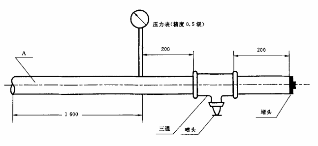 洒水喷头流量试验装置示意图