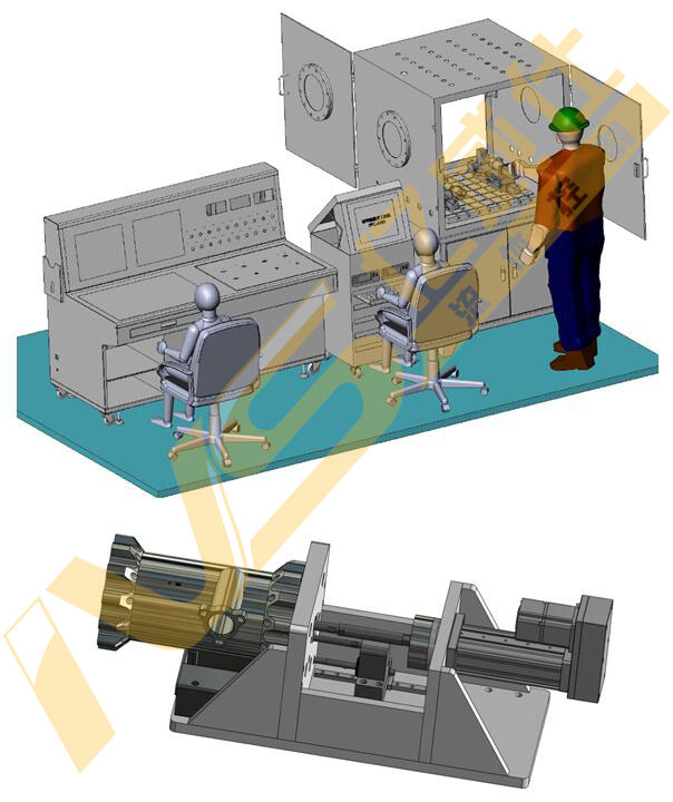 调节阀性能测试系统|阀门带压位移测试系统（CAD三维示意图）