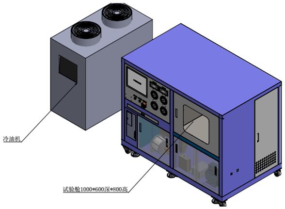 液冷机箱加压检测设备3维示意图