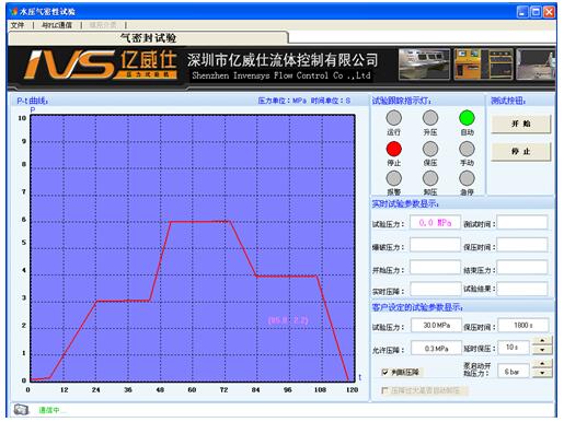 气密性检漏仪软件界面
