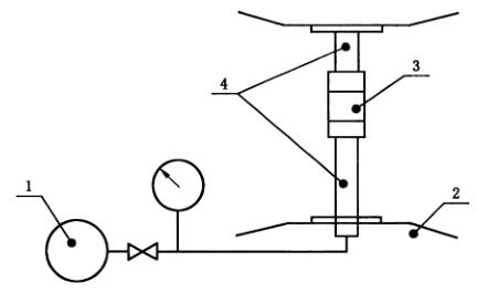 图 1 不锈钢环压式管件拉拔试验装置示意图