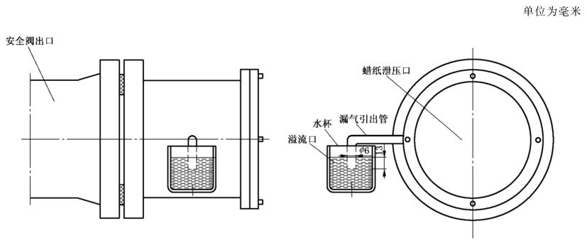 图 1 气体用安全阀的整定压力试验布局图