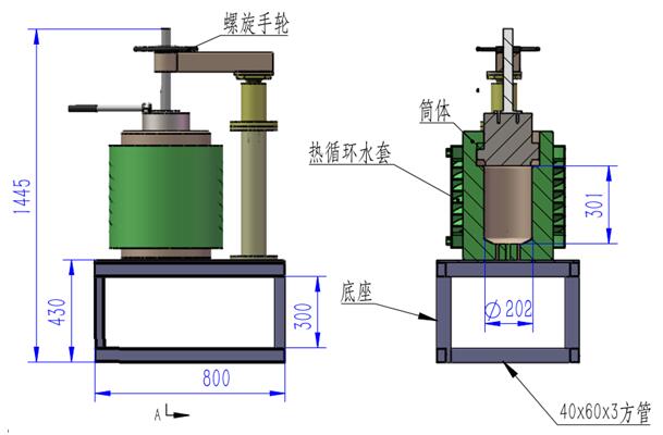 温等静压机结构示意图