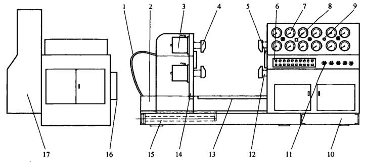 图 1 抱压式试验装置结构示意图