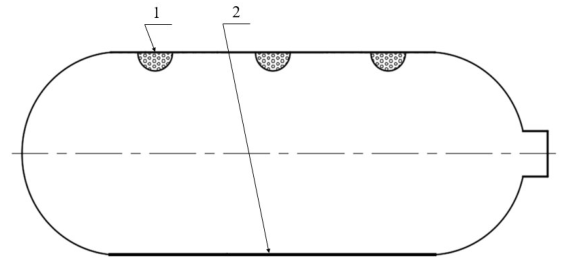 图 1 气瓶冲击和化学暴露区域图