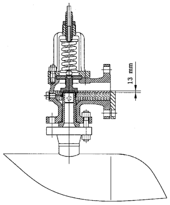 图 2 开放式阀盖的压力释放阀密封性能试验布置示意图 图 2 开放式阀盖的压力释放阀密封性能试验布置示意图